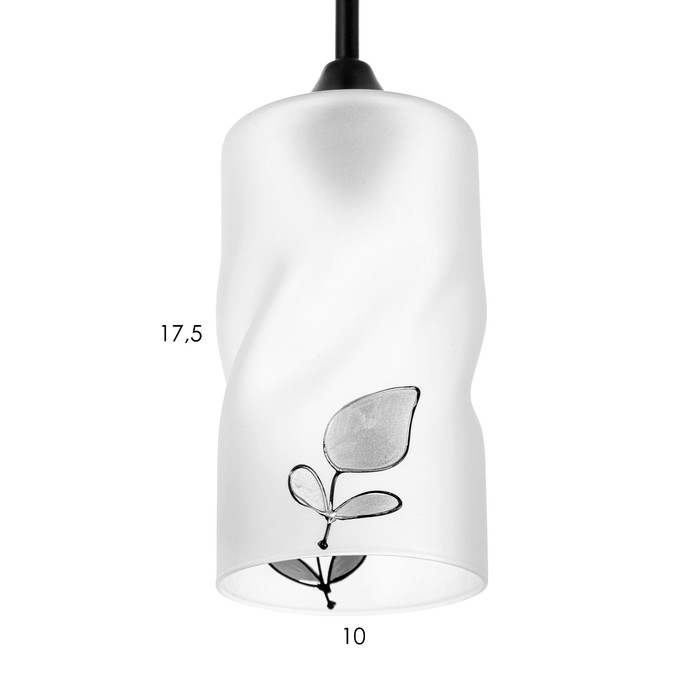 Светильник Светильник "Тейла" 1хЕ27 40Вт черный 12х12х18-118 см