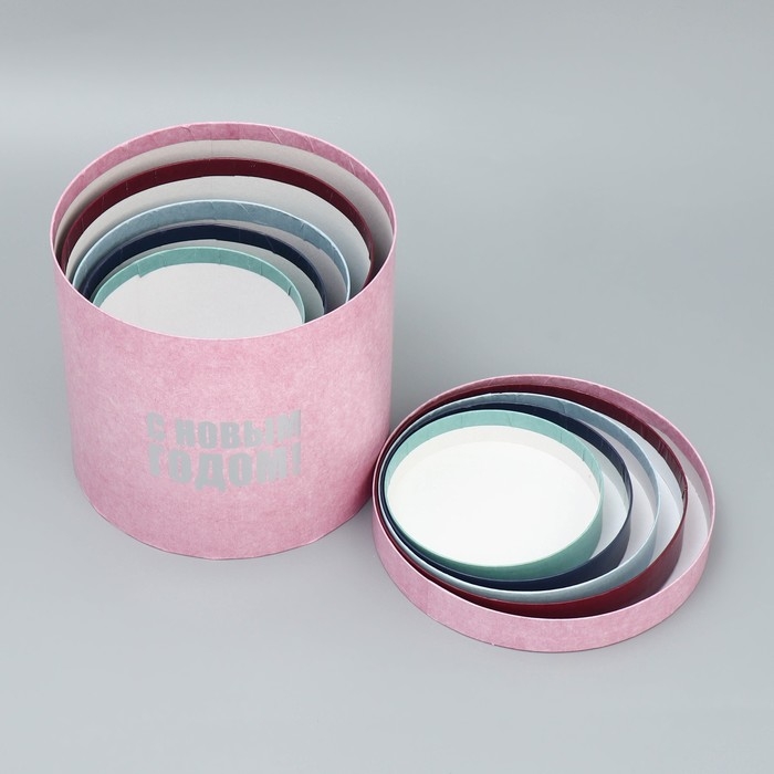 Набор подарочных коробок 5 в 1 «С Новым годом», 13 х 14‒19.5 х 22 см, Новый год