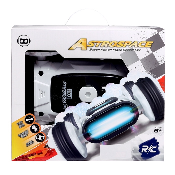 Машинка перевертыш «Техно», радиоуправляемая, дрифт, аккумулятор, на пульте управления, цвет белый Машинка перевертыш «Техно», радиоуправляемая, дрифт, аккумулятор, на пульте управления, цвет белый