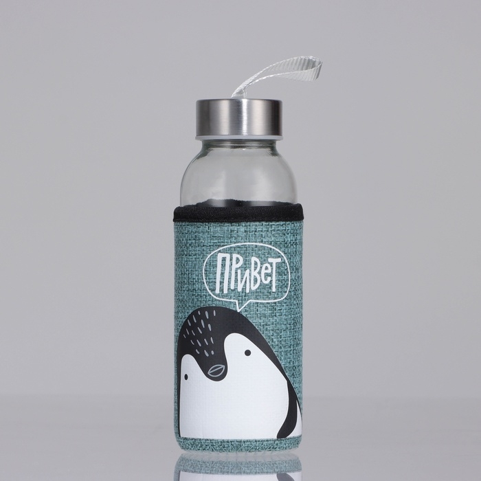 Бутылка для воды в чехле «Привет», 350 мл Бутылка для воды в чехле «Привет», 350 мл