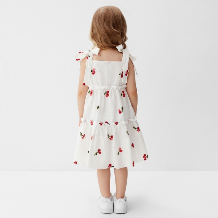 Сарафан для девочки MINAKU, цвет белый, рост 104 см Сарафан для девочки MINAKU, цвет белый, рост 104 см