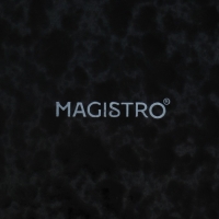 Тарелка фарфоровая Magistro «Ночной дождь», 17,7×2,2 см, цвет чёрный