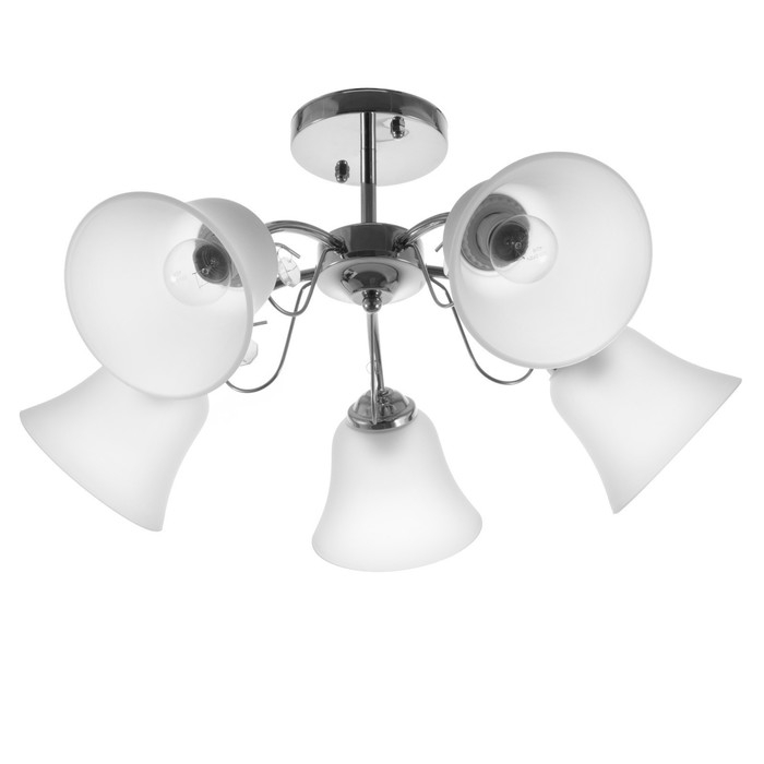 Люстра 2027/5 E27 60Вт хром 55х55х25 см BayerLux