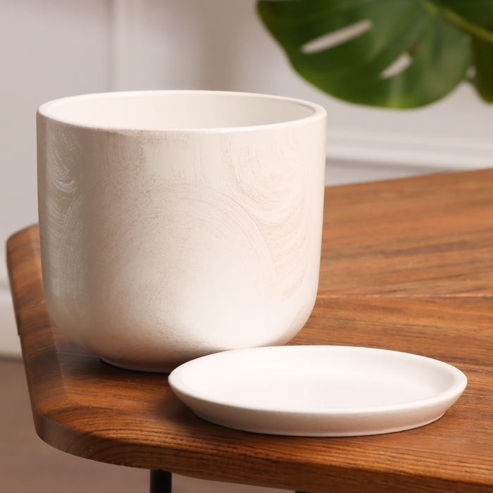 Горшок цветочный Орион белый 0.8 л Горшок цветочный Орион белый 0.8 л