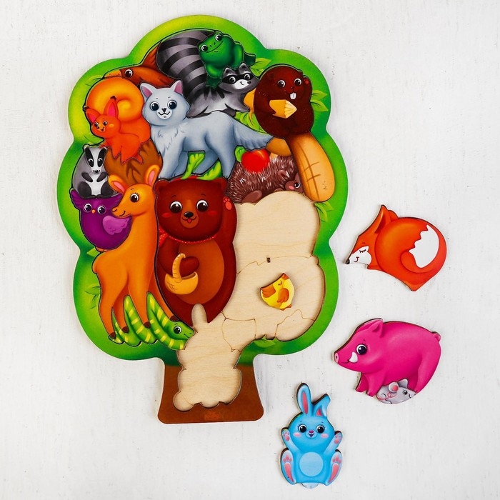 Головоломка «Лесные животные» 28х20 см Головоломка «Лесные животные» 28х20 см