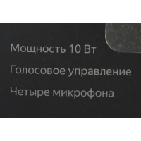 Умная колонка "Новая Яндекс Станция Мини" (YNDX-00020K), голосовой помощник Алиса,10Вт, с часами, черная