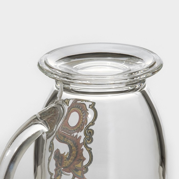 Кружка стеклянная «Змей», 450 мл