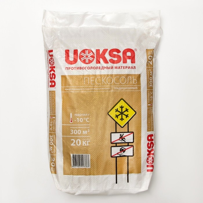 Реагент UOKSA Пескосоль  -10 С, 20 кг Реагент UOKSA Пескосоль  -10 С, 20 кг