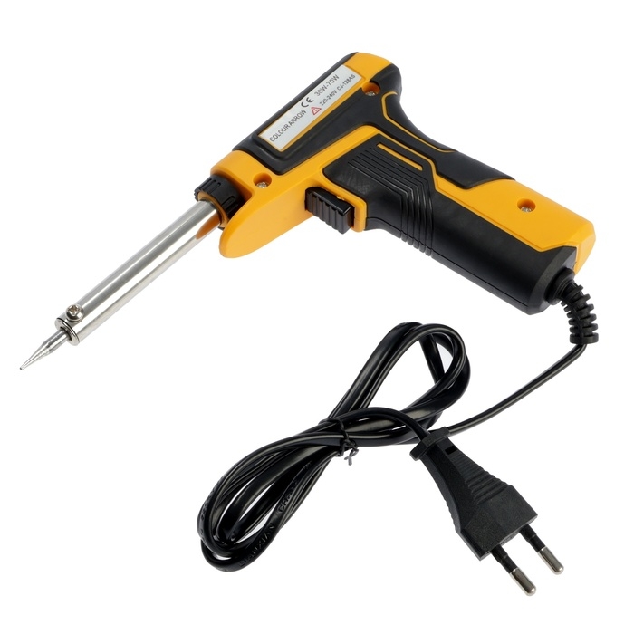 Паяльник-пистолет с регулировкой мощности ТУНДРА, 30-70 Вт, двухкомпонентная рукоятка Паяльник-пистолет с регулировкой мощности ТУНДРА, 30-70 Вт, двухкомпонентная рукоятка