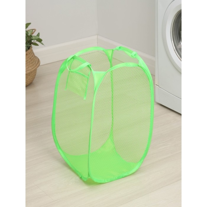 Корзина для игрушек Доляна, складная, 36×36×58 см, цвет МИКС Корзина для игрушек Доляна, складная, 36×36×58 см, цвет МИКС