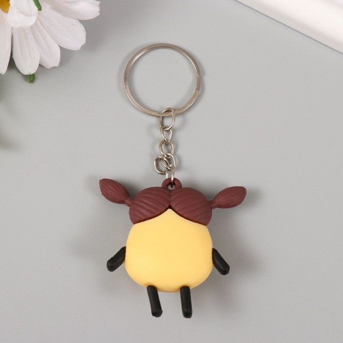 Брелок резина  Брелок резина "Картошка с хвостиками" МИКС 5х5,5х2 см