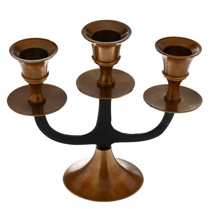 Подсвечник на 3 свечи Подсвечник на 3 свечи "Осман" латунь 13 см