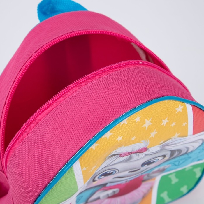 Рюкзак детский для девочки «Пудель», 23х20,5 см, отдел на молнии