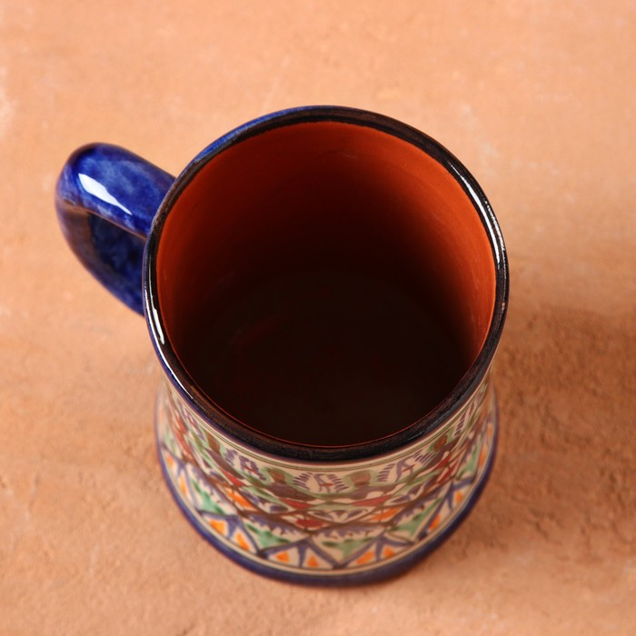 Кружка Риштанская Керамика Кружка Риштанская Керамика "Узор", 500 мл, синий