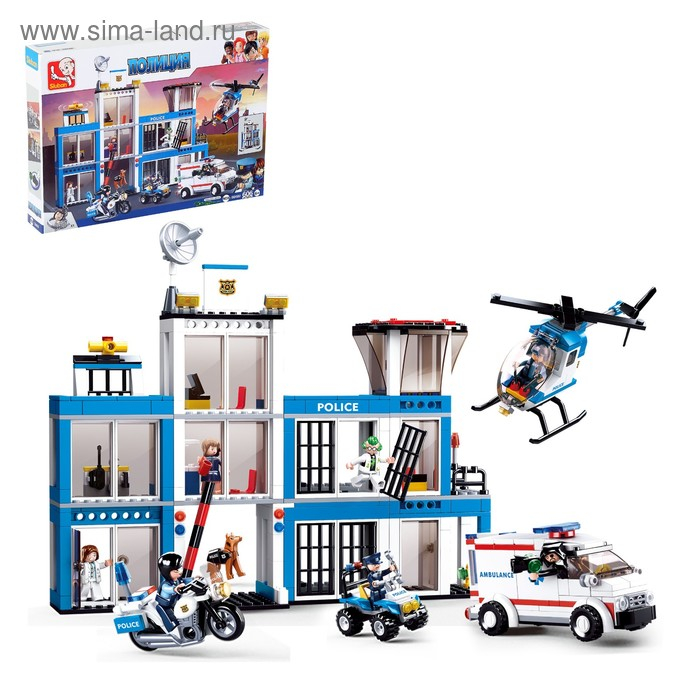 Конструктор «Полицейский участок», 606 деталей Конструктор «Полицейский участок», 606 деталей