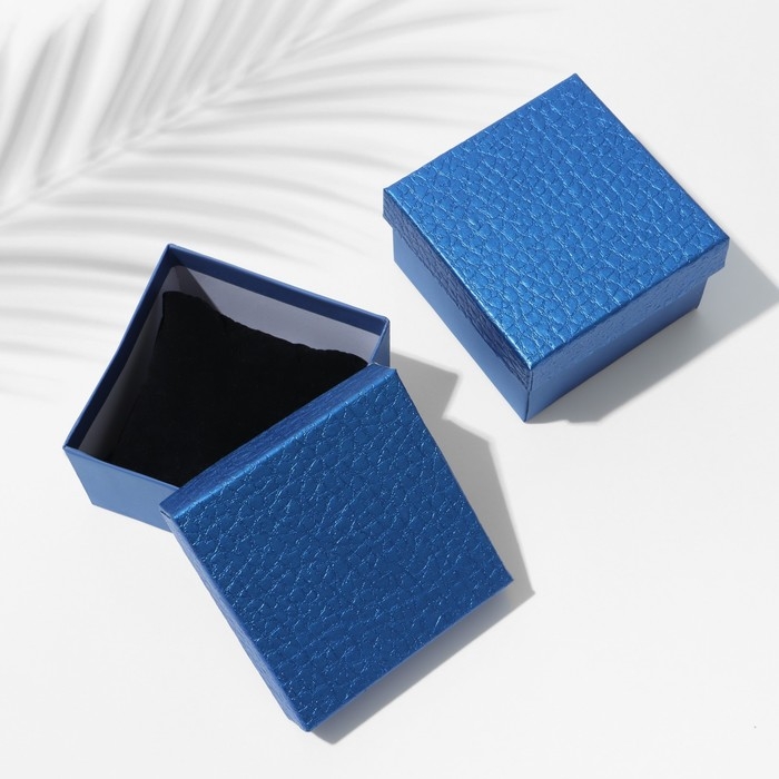 Коробочка подарочная под часы «Животный принт» симпл, 9×9×5, цвет синий Коробочка подарочная под часы «Животный принт» симпл, 9×9×5, цвет синий