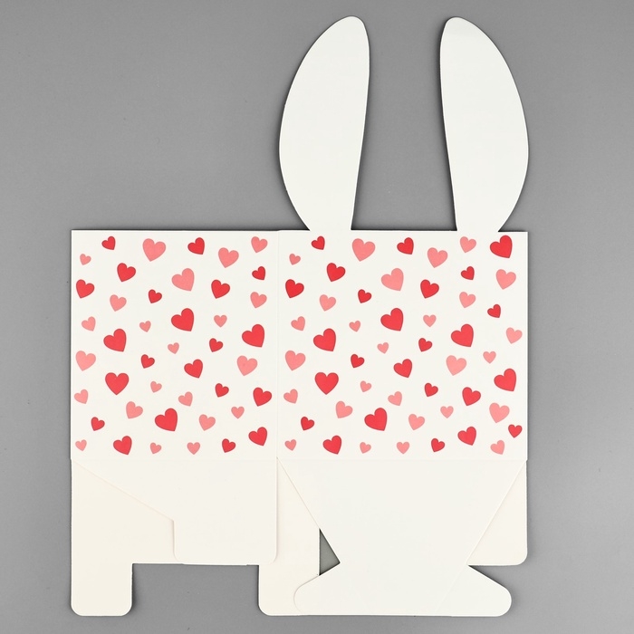 Коробки для мини букетов «Зайка», 12 × 20 × 10 см