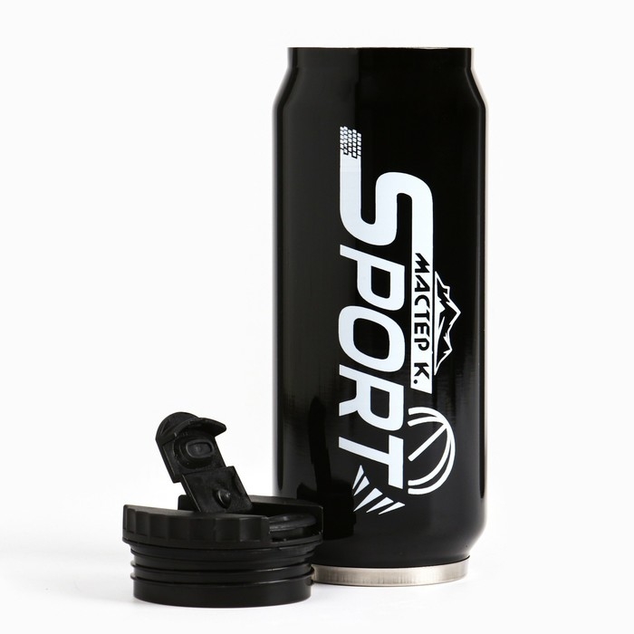 Термокружка, 400 мл, Банка Термокружка, 400 мл, Банка "Мастер К. Sport", сохраняет тепло 8 ч, 7.6 х 19.3 см