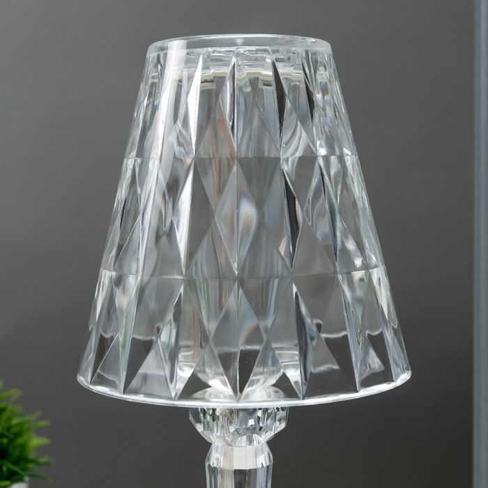 Настольная лампа 16862/1PR LED 0.8Вт 4000К USB АКБ прозрачный 12х12х26 см RISALUX Настольная лампа 16862/1PR LED 0.8Вт 4000К USB АКБ прозрачный 12х12х26 см RISALUX