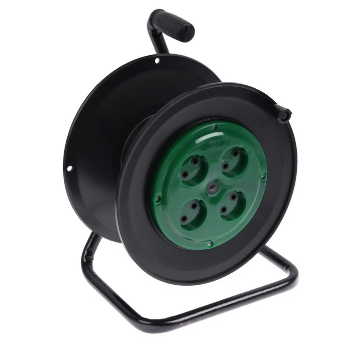 Катушка 4 розетки, б/з, IP20, 16 А, УХЛ2, зеленая Катушка 4 розетки, б/з, IP20, 16 А, УХЛ2, зеленая