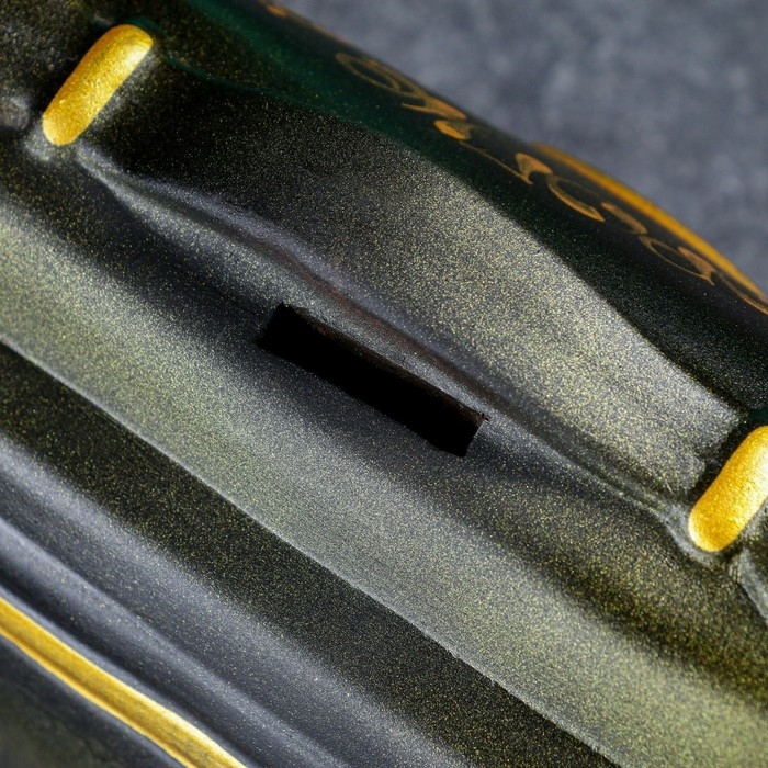 Копилка Копилка "Барсетка" чёрная,12х18х14см МИКС