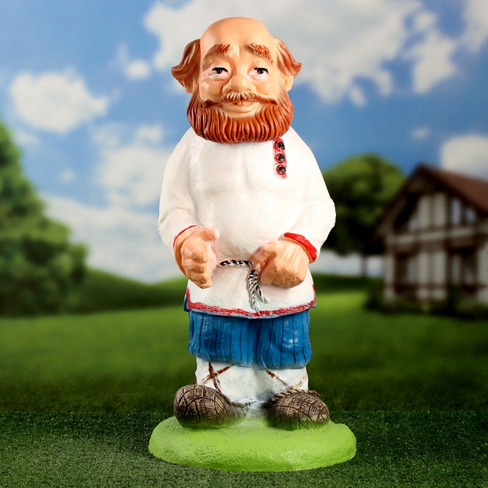 Садовая фигура  Садовая фигура "Дед Борис" 62х27х27см