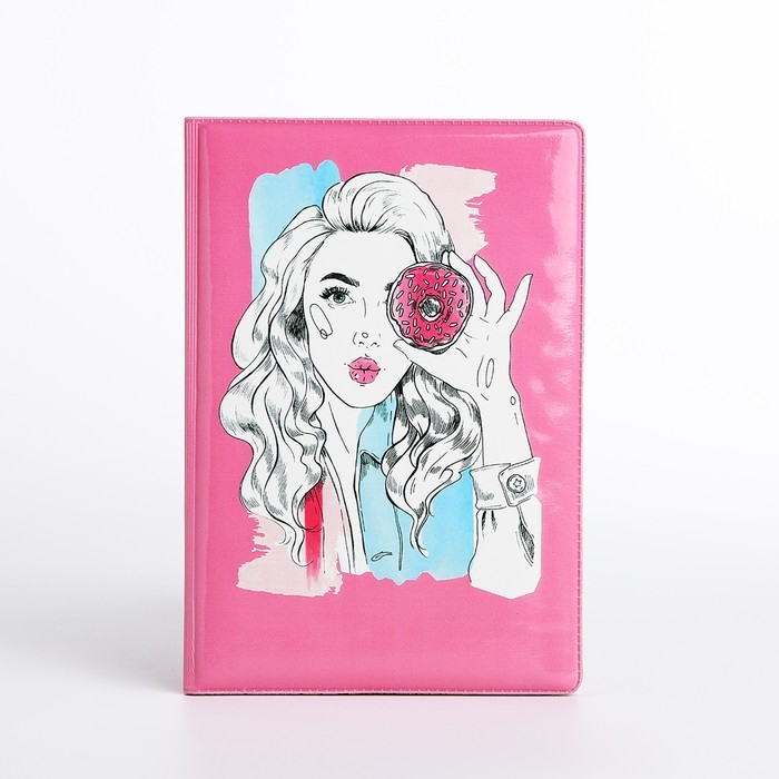 Обложка для паспорта, цвет розовый Обложка для паспорта, цвет розовый