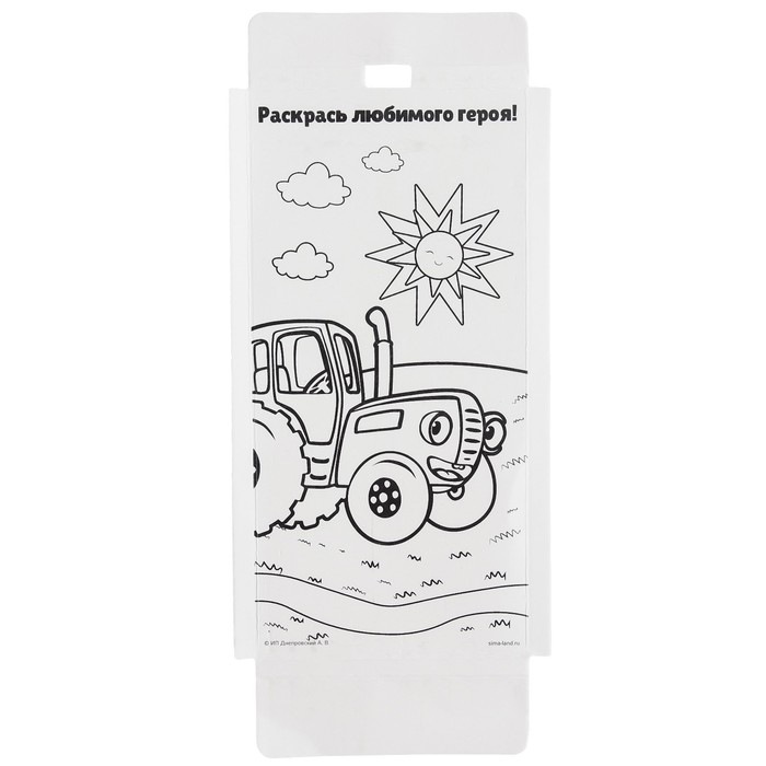 Карандаши цветные 12 цветов, Синий трактор Карандаши цветные 12 цветов, Синий трактор