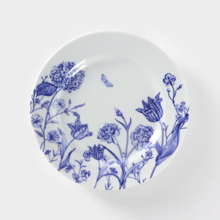 Тарелка фарфоровая «Беатриче», d=20 см, цвет белый Тарелка фарфоровая «Беатриче», d=20 см, цвет белый