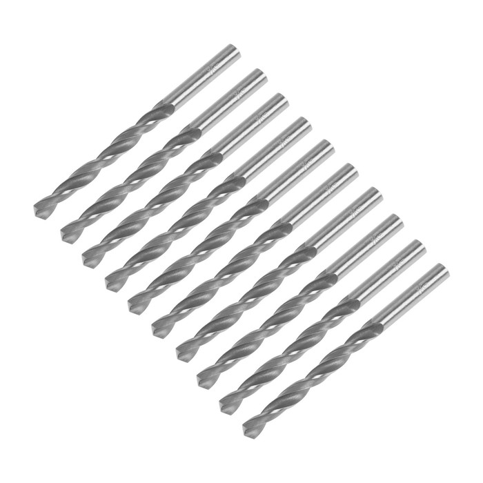 Сверло по металлу ТУНДРА, HSS, цилиндрический хвостовик, 7.5 х 110 мм, 10 шт. Сверло по металлу ТУНДРА, HSS, цилиндрический хвостовик, 7.5 х 110 мм, 10 шт.