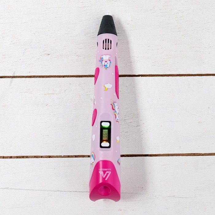 3D ручка Luazon Unicorn, трафареты и 150 метров пластика комплекте, работа с ABS и PLA 3D ручка Luazon Unicorn, трафареты и 150 метров пластика комплекте, работа с ABS и PLA