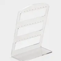 Подставка под серьги на 15 пар, 12.5&times;5.5&times;16.5 см, оргстекло 3 мм