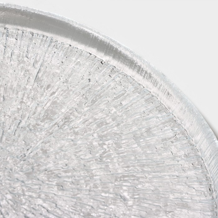 Тарелка стеклянная с бортиком «Нуук», d=21 см Тарелка стеклянная с бортиком «Нуук», d=21 см