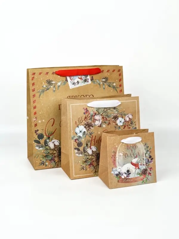 Набор новогодних пакетов &laquo;Верь в чудеса&raquo;