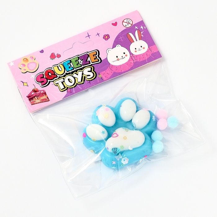 Сквиш антистресс - игрушка «Кошачья лапка», МИКС Сквиш антистресс - игрушка «Кошачья лапка», МИКС