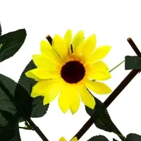 Ограждение декоративное, 35&times;120 см, &laquo;Подсолнухи&raquo;, оттенок цветков МИКС, Greengo