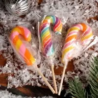 Карамель на палочке новогодняя "Трость мини", 15 г Карамель на палочке новогодняя "Трость мини", 15 г