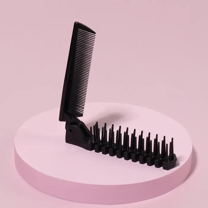 Расчёска складная, 20/10×2.8 (±1) см, чёрная Расчёска складная, 20/10×2.8 (±1) см, чёрная