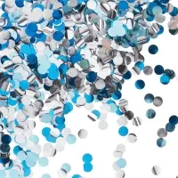 Конфетти «Круг» голубой МИКС, металлик, 1 см, 50 г