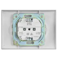 SKANDY Розетка 2-местная без заземления без защитных шторок 10А в сборе SK-R10Gr серый IEK