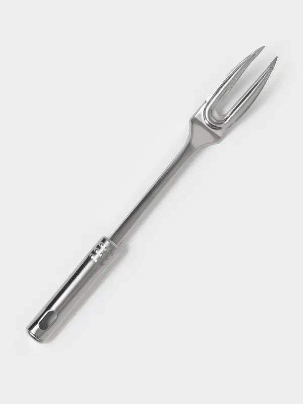 Вилка для мяса Доляна &laquo;Стандарт&raquo;, h=33 см, нержавеющая сталь, серебристая