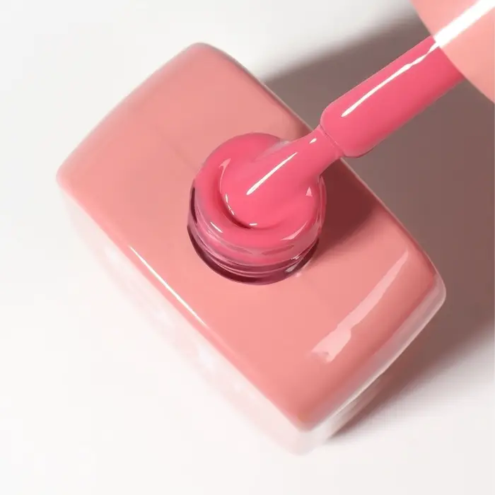 Гель лак для ногтей, однотонный, трехфазный, 10 мл, LED/UV, розовый (145)