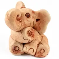 Фигурка &laquo;Слоненок&raquo;, 7&times;6.5&times;5 см, керамика, бежевый