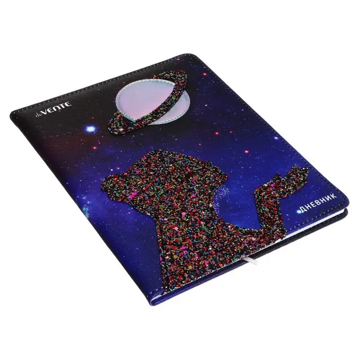 Дневник универсальный для 1-11 класса Galaxy Girl, твёрдая обложка, искусственная кожа, с поролоном, ляссе, 80 г/м2