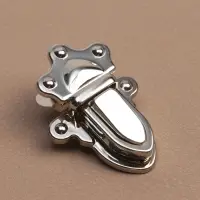 Застёжка для сумки, 3.2×4.5 см, цвет серебряный