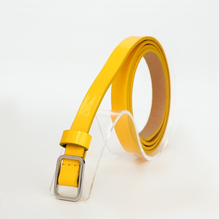 Ремень женский, ширина 1,3 см, пряжка металл, цвет жёлтый Ремень женский, ширина 1,3 см, пряжка металл, цвет жёлтый