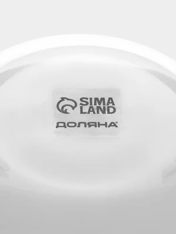 Салатник Доляна Simple, 750 мл, 15&times;8 см, стекло, прозрачный