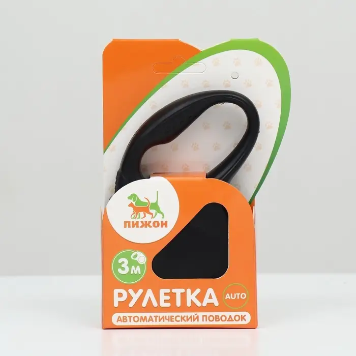 Рулетка &laquo;Моноцвет&raquo;, 3 м, до 10 кг, чёрная