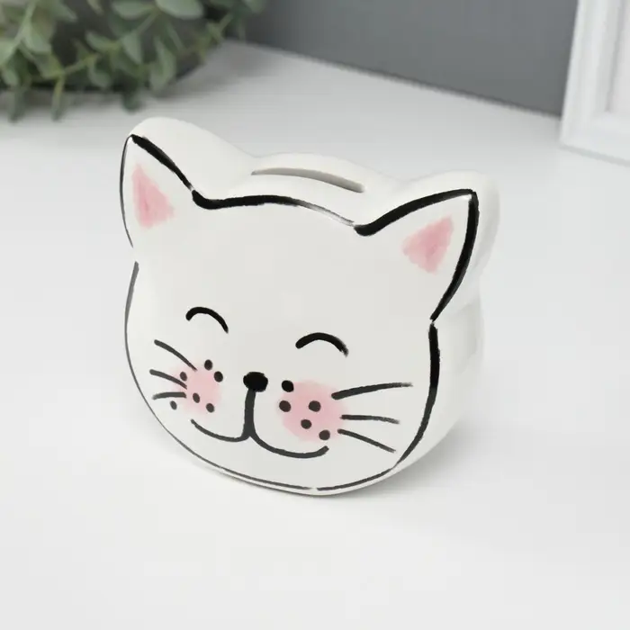 Копилка для денег &laquo;Милая кошечка&raquo;, керамика, 8.2&times;12.7&times;11.4 см