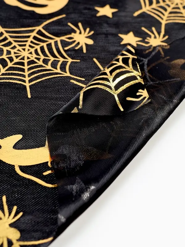 Скатерть на хеллоуин &laquo;Золотые тыквы&raquo;, 200 х 140